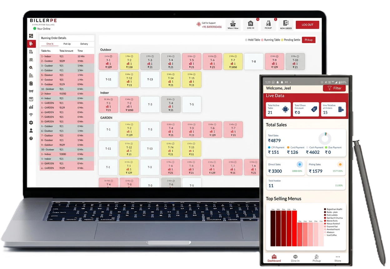BillerPe Dashboard Mockup
