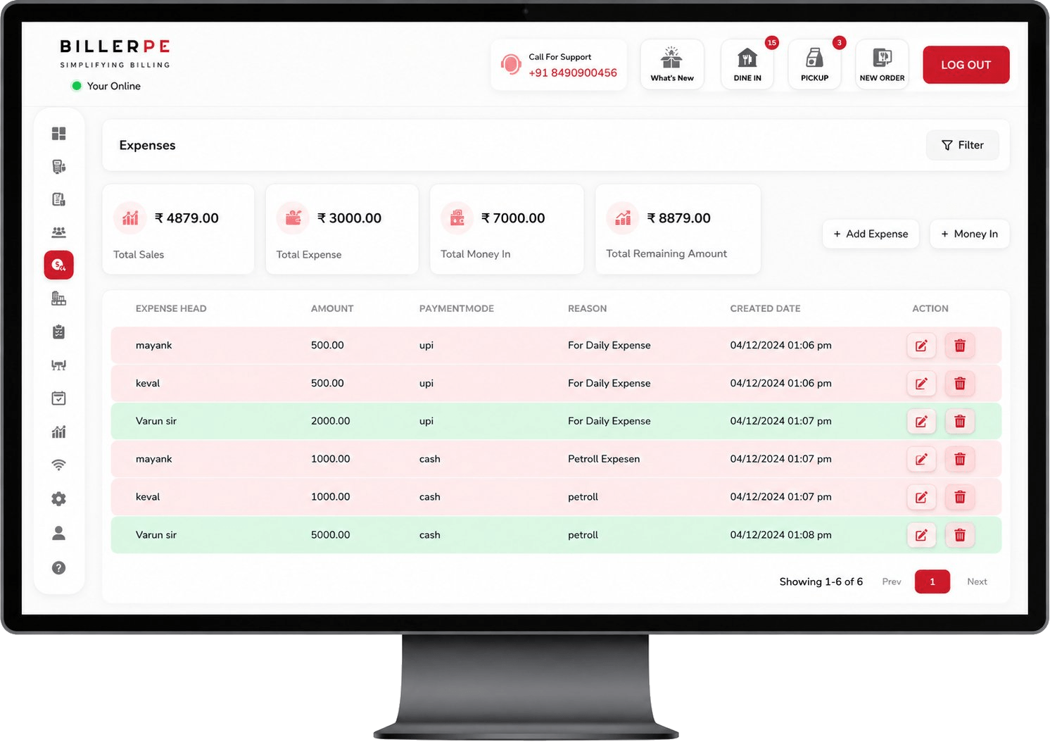 Expense Tracking